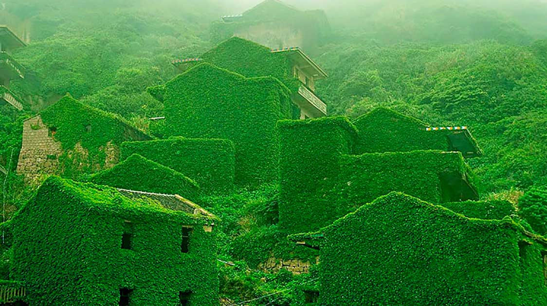 Nature reclaims this abandoned Chinese fishing village