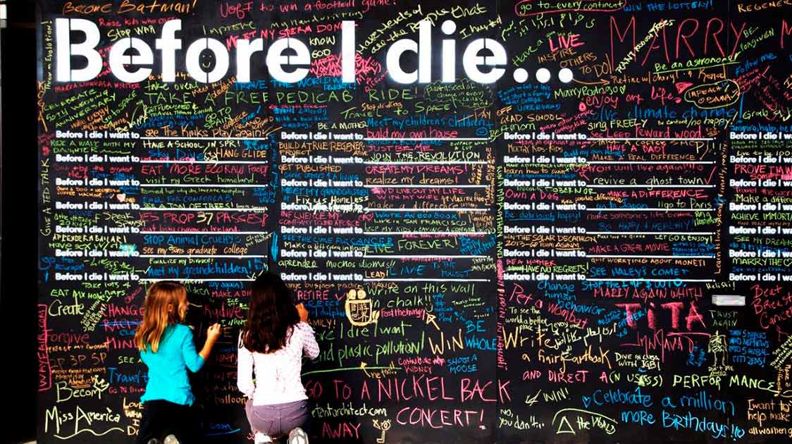 `Before I Die´ is a global art wall project that inspires and invites.