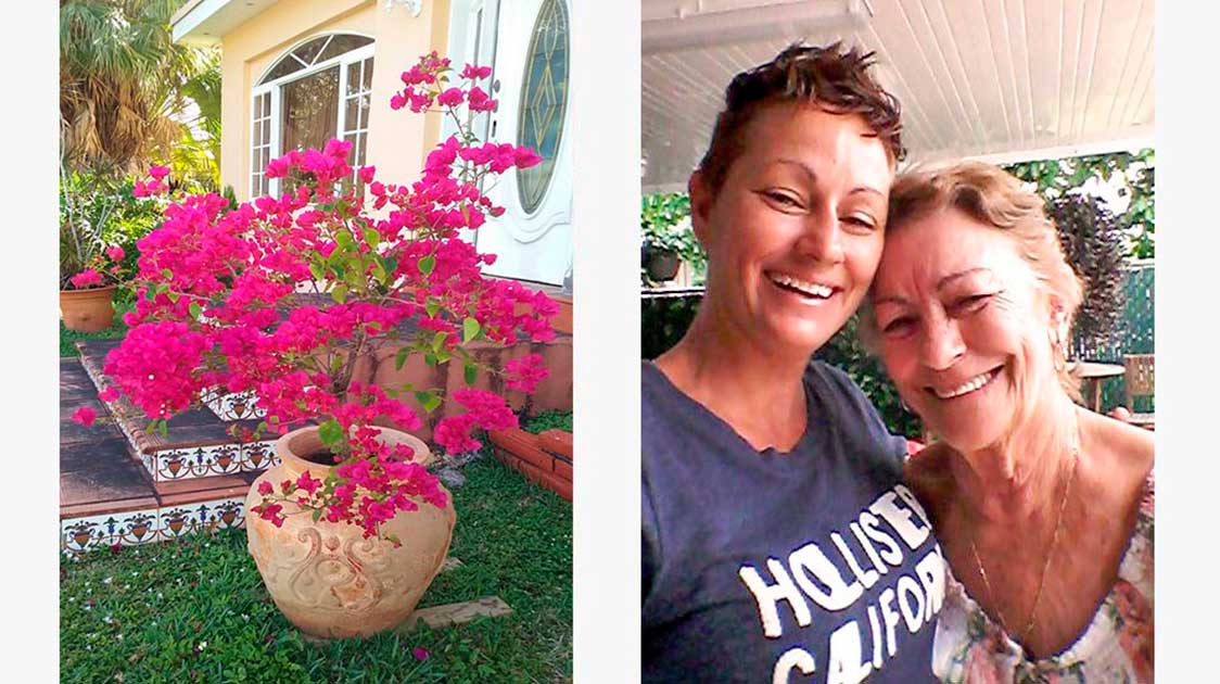 Sumi planted her mother´s Bios Urn® with a Bougainvillea tree