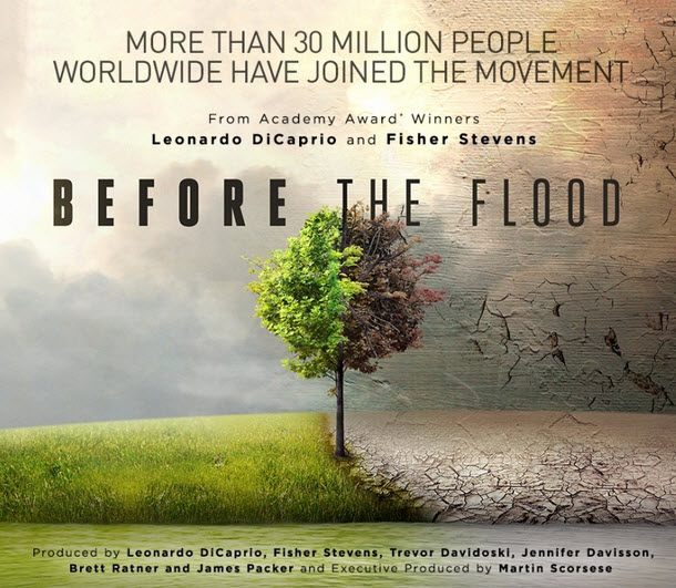 Bios Urn Blog: Best Documentaries about saving the planet - Before the Flood / Les 10 Meilleurs Documentaires sur la Sauvegarde de la Planète