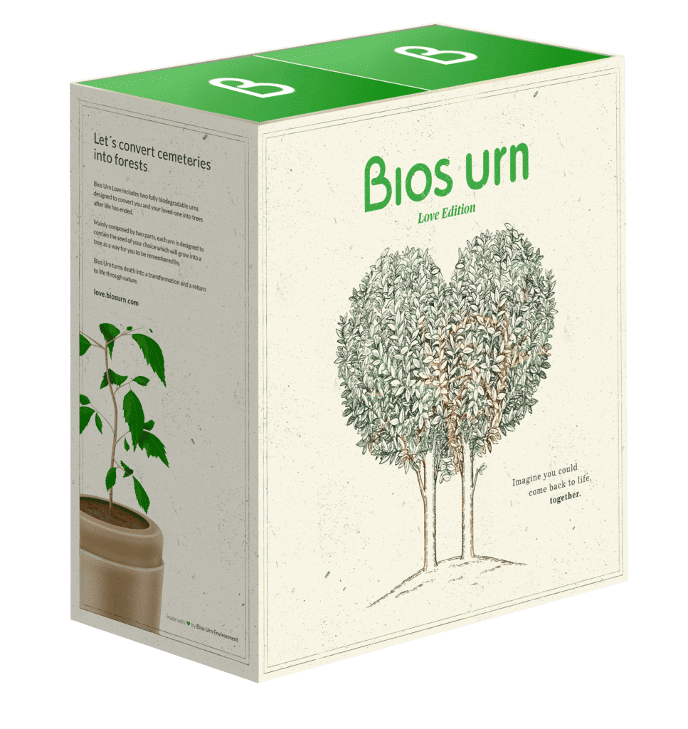 Bios Urn Blog: How do companion urns work for two people and can we be turned into a tree ? Yes with Bios Urn Love - LImited Edition tree urn